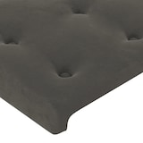 thumbnail of vidaXL Kopfteil mit Ohren Dunkelgrau 203x23x78/88 cm Samt