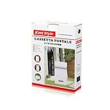 thumbnail of Buzon exterior blanco de metal para paqueteria correo de pared kmt