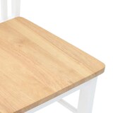 thumbnail of vidaXL Esszimmerstühle 2 Stk. Weiß Massivholz Gummibaum