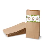 thumbnail of BIOZOYG 1000 Stück Blockbeutel ohne Fenster 11 x 6 x 23,5 cm, Größe M Papierbeutel, Kraftpapiertüten Verpackungsbeutel, Papiersack, umweltfreundlich