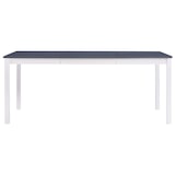 thumbnail of vidaXL Eettafel 180x90x73 cm grenenhout wit en grijs