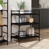 thumbnail of vidaXL Keukentrolley 65x40x86,5 cm bewerkt hout zwart