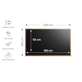 thumbnail of ALLboards Magnetische Kreidetafel 200x120 cm, Holzrahmen