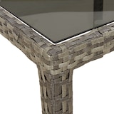 thumbnail of vidaXL Tuindining Tafel Grijs 90x90x75 cm Poly Rattan