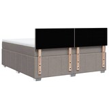 thumbnail of vidaXL Boxspringbett mit Matratze Taupe 180x200 cm Stoff