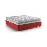 thumbnail of Dmora Doppelbett Dana, Containerbett mit Stoffbespannung, 100% Made in Italy, Frontöffnung, inklusive Matratze 160x190 cm, Rot