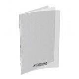 thumbnail of Lot de 10 Cahier Classique PP piqué 24x32, 96p./48 feuilles 90g/m², quadrillé 5x5, incolore