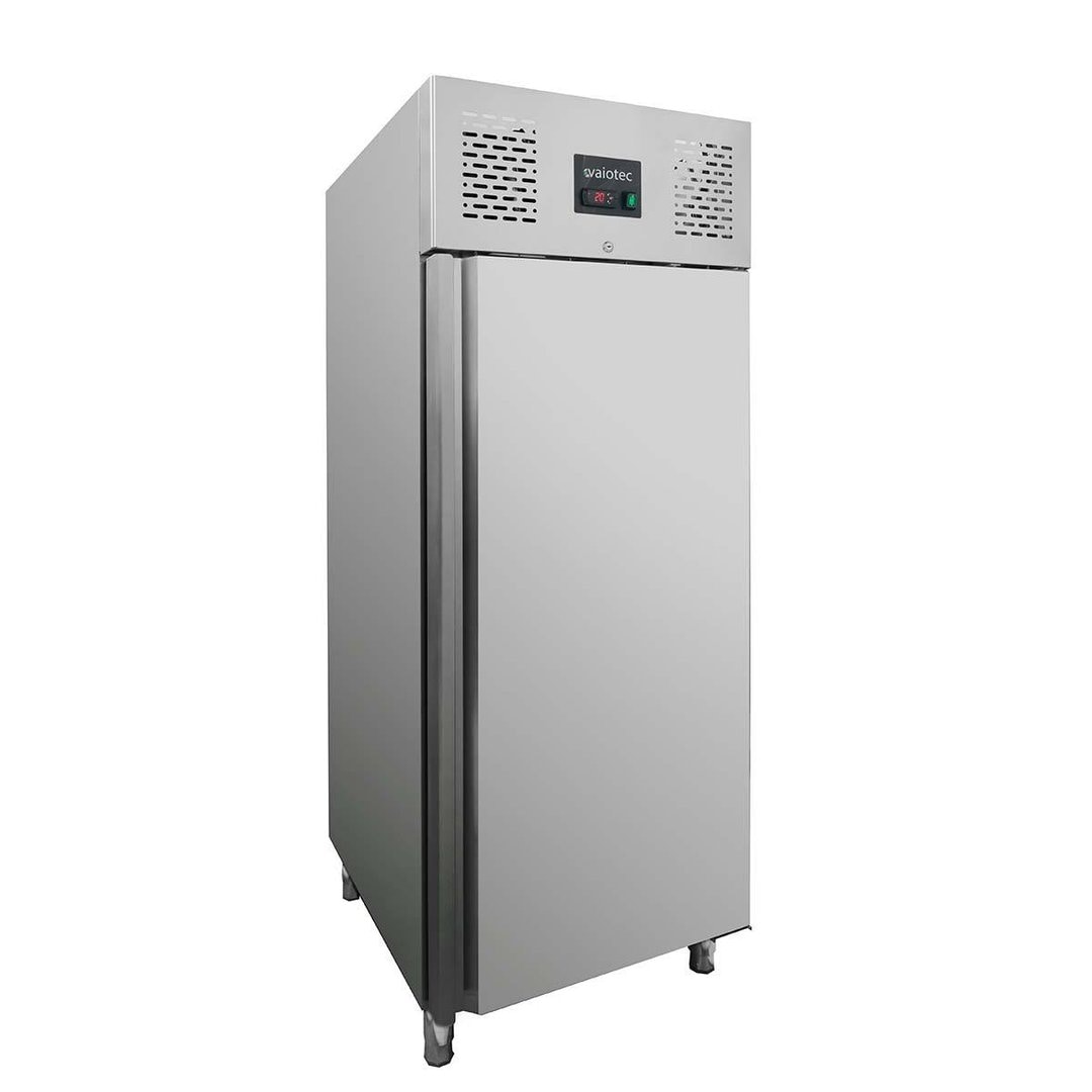 Congelador profissional de 1 porta, aço inoxidável, refrigeração a ar, GN2/1, 210 x 74 x 83 cm, com fechadura, 650L, EASYLINE 10002 Vaiotec