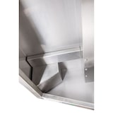 thumbnail of KBS Wandhaube Trapezform 2000x1100x450 mm Flammschutzfilter Typ F1 Edelstahl