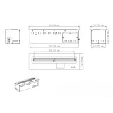 thumbnail of Quemador de bioetanol Smart APP automático de empotrar insertable 70 PRO-LINE