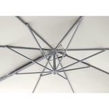 thumbnail of METRO PROFESSIONAL Guarda-sol quadrado suspenso, sem aba, alumínio/aço, 3 x 3 m, com função de manivela e inclinação, branco/platina