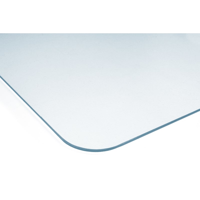 Kangaro vloermat voor harde vloer 130 x 120 cm transparant PET.