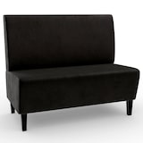 thumbnail of Gastro Sitzbank Paris | 160 cm breit | Samtstoff in Schwarz | Glatt | Dinerbank