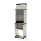 thumbnail of MF - Holzkohlegrill Modell PLAN 0 MAX (Grau/Weiß - 59 x 47 x 203 cm) REF: T00875