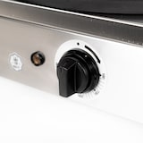 thumbnail of Cleiton® Crepera Profesional Doble Eléctrica de Sobremesa en acero inoxidable con 2 Placas de Hierro Fundido de 40 cm Ø | Crepera Industrial - 5000 W