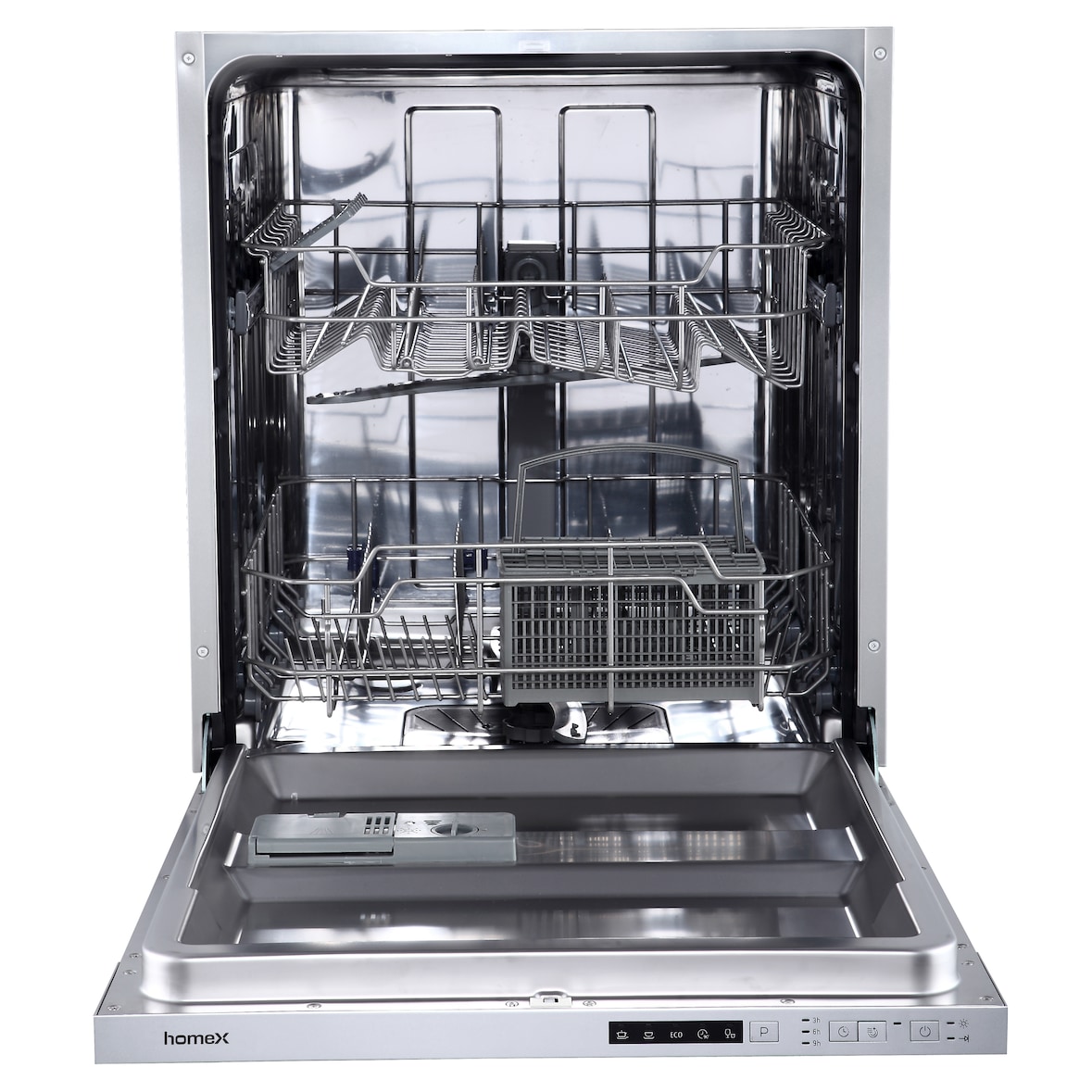 homeX GSEV6014AE Geschirrspüler vollintegriert | Einbauspülmaschine | 60 cm | 14 Gedecke | 5 Programme | Aquastop