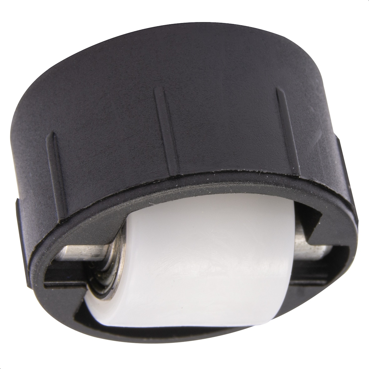 WAGNER Bohrsenk-Lenkrolle ROLLER MINI - Ø 15 mm, hart, Kugellager, Gehäuse Ø 26/25 x 13/5 mm, Tragkraft 50 kg - 01701601