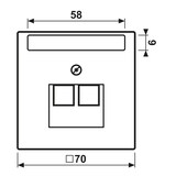 thumbnail of Jung Abdeckung für IAE/UAE LC 969-2 NAUA 221 LC969-2NAUA221