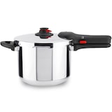 thumbnail of MAGEFESA EASYCLICK Olla a Presión Súper Rápida de 6 Litros Fabricada en Acero Inoxidable 18/10, Con Mango Ergonómico y Compatibilidad con Inducción
