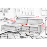 thumbnail of KAWOLA Ecksofa CARA Sofa Recamiere links Cord smaragd