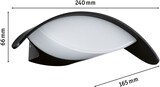 thumbnail of Paulmann LED Außenwandleuchte Mesana   IP44  240x165mm 3000K 12W 800lm 230V  Anthrazit Aluminium 94765