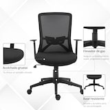 thumbnail of Vinsetto Cadeira de Escritório Giratória com Altura Ajustável Apoio para os Braços Encosto 62x61x99-109cm Preto