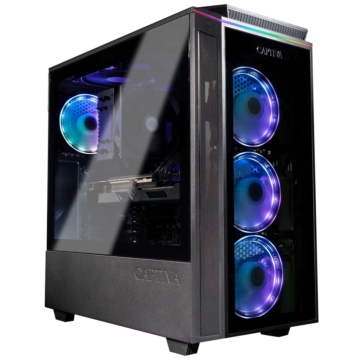 Captiva PC Highend Gaming R89-575 (Ryzen 9 9900X/RTX5070 Ti 16GB GDDR7/SSD 2TB/64GB/WLAN/w/o OS)