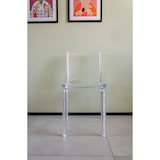 thumbnail of Set di  4 sedie  Nilo con una speciale finitura effetto pelle di coccodrillo  in policarbonato trasparente. Marchio Grandsoleil.  48x50x81,5