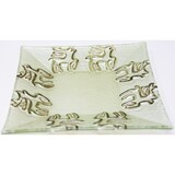 thumbnail of Glasuntersetzer Servierplatte Platzteller eckig Wintermotiv 18cm