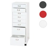thumbnail of Rollcontainer | HxBxT 115x40x41 cm | Metall 8 Schubladen | Dunkelgrau | Schubladenschrank Stahlschrank Aktenschrank