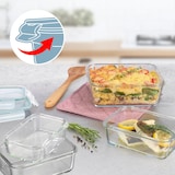 thumbnail of GOURMETmaxx Glas-Frischhaltedosen Klick-it - 16-tlg. - transparent/smaragd