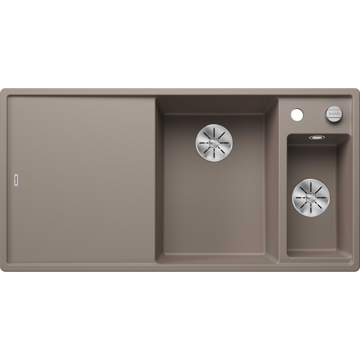 BLANCO AXIA III 6 S Einbauspüle SILGRANIT tartufo ab 60 cm mit Brett