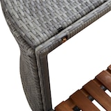 thumbnail of vidaXL Whirlpool-Umrandung Quadratisch Grau 268×268×55 cm Poly Rattan