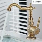 thumbnail of JULIAN | Rubinetto da bagno alto vintage in ottone dorato | Miscelatore retrò in acciaio inox per lavabo freestanding | con rubinetto gastronomico