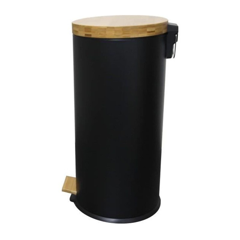 Kitchen Move Poubelle De Cuisine A Pédale Forest - 30l - Noir Mat