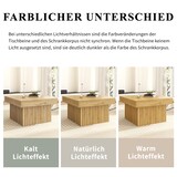 thumbnail of Holztisch quadratisch 79x79x46 cm, Kaffeetisch Wohnzimmer Tisch minimalistisch PB MDF Holzfarbe kompakt modern skandinavisch robust stabil