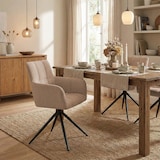 thumbnail of Chaise de salle à manger Jonah Tissu Marron clair