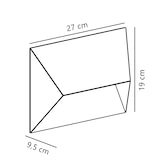 thumbnail of Applique murale PONTIO 27 Aluminium Sablé, H.19 - IP54 - GU10 / Extérieur