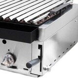 thumbnail of MBH - Professioneller Gas Lavasteingrill 35 cm. Industrie-Grill mit Edelstahl-Grill und Lätzchen für Bar, Restaurant und Catering.