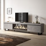 thumbnail of Mueble TV, Televisión, 267x35x57cm, Para TV gran formato, Chimenea eléctrica XXL, Diseño industrial, Cemento _488_22