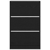 thumbnail of vidaXL Schuhschrank mit Regal Schwarz Eichen-Optik 80 x 21 x 125,5 cm