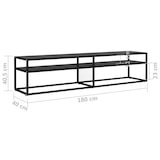 thumbnail of vidaXL TV-Schrank Schwarz 180x40x40,5 cm Hartglas