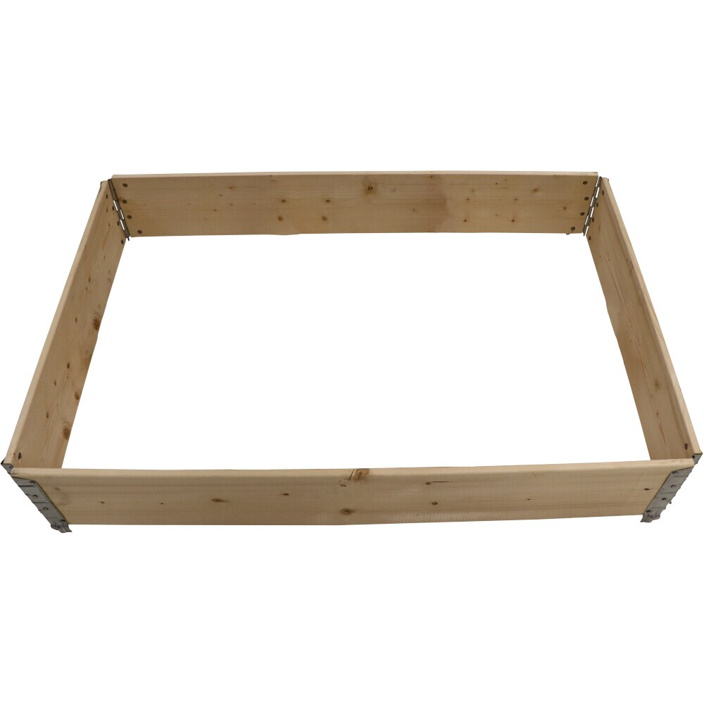 Hochbeet stapelbar, 120 x 80 x 19,5 cm, natur