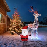 thumbnail of WellHome - Pai Natal 3D com LEDs Branco Quente 63x40x68cm