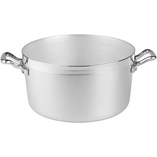 Agnelli Casseruola Alta Family Cookware 2 Manici Alluminio, Argento, Cm 20