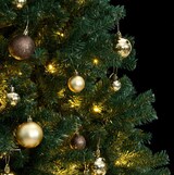 thumbnail of vidaXL Künstlicher Weihnachtsbaum Klappbar 300 LEDs & Kugeln 180 cm