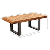 thumbnail of FineBuy Couchtisch Mango 105 cm Tisch Massivholz Wohnzimmertisch Industrial