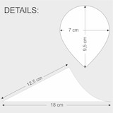thumbnail of PAPSTAR 50 Fingerfood - Spitztüten, Holz "pure" Ø 9,5 cm · 18 cm