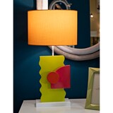 thumbnail of Lampada da tavolo in legno verde cm 30x60,5