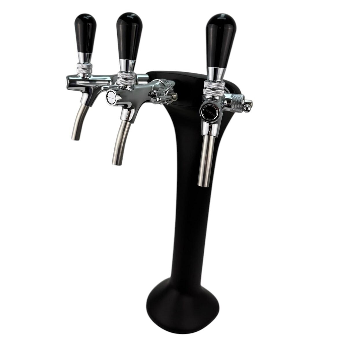 BieTal® Classic Cobra Schanksäule Zapfsäule 3-leitig 7mm schwarz & Schankhähne